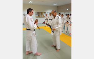 Félicitation à Régis pour l'obtention de sa ceinture Noire