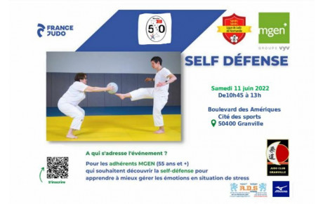 11 et 14 Juin  Self Défense / Appréhender la chute pour les adhérents de la MGEN