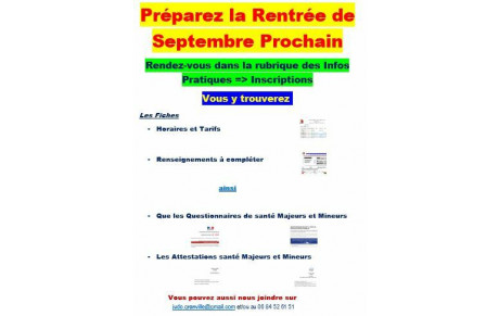 Rentrée Septembre 2022