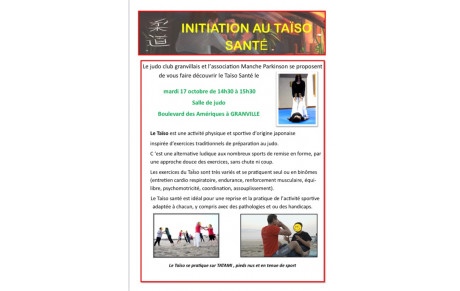 🔥Une séance Taïso Santé est proposée par le judo club Granvillais et l'association  Manche Parkinson🔥